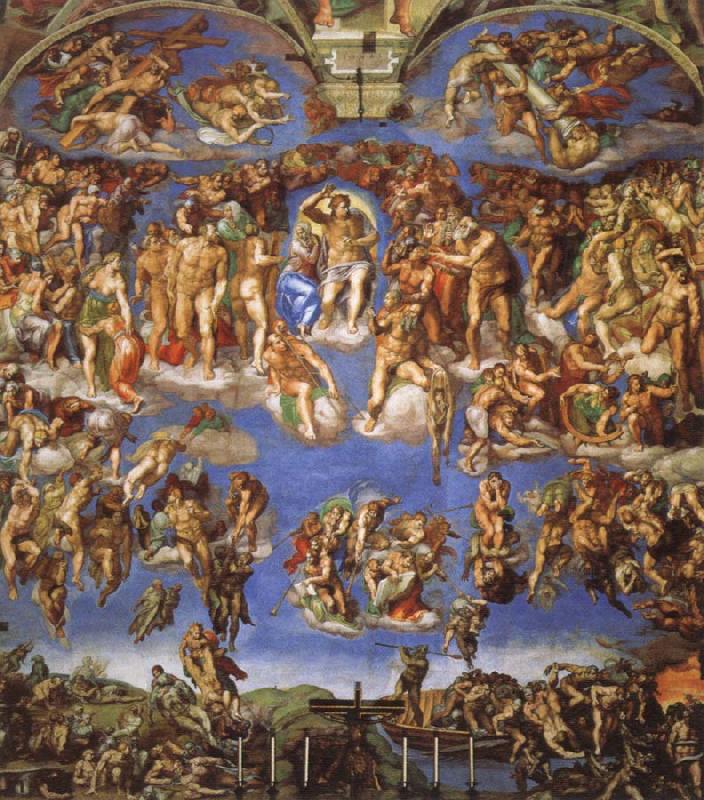 Michelangelo Buonarroti the last judgment Sweden oil painting art